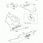 Ninja ZX-6R (ZX600-J2) Decals(blue)(ca,us)(zx600-j2)