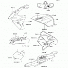 Ninja ZX-9R (ZX900-E2) Decals(red / black)(zx900-e2)