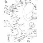 Vulcan 1500 Classic Fi (VN1500-N2) Масляный и водяной насос. фильтр масленый