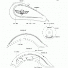 Vulcan 800 Classic (VN800-B6) Decals(c.w.red)(vn800-b6)