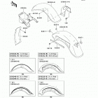 Vulcan 800 Classic (VN800-B6) Fenders(vn800-b6 / b7)