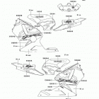 NINJA ZX-12R (ZX1200-A2) Наклейки (BLUE)