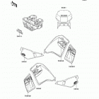 KLR650 (KL650-A14) Decals(green)(kl650-a14)