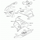 Ninja ZX-9R (ZX900-E1) Decals(green / violet)(zx900-e1)