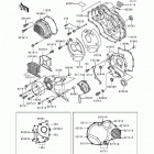 ZRX1100 (ZR1100-C4) Крышки двигателя