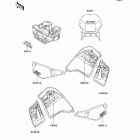 KLR650 (KL650-A13) Decals(green)(kl650-a13)