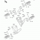 KLR650 (KL650-A13) Подножки