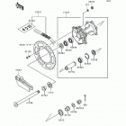 KX125 (KX125-L1) Задняя ступица колеса