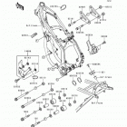 KX125 (KX125-L1) Рама ,крепежные детали
