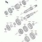 KX125 (KX125-L1) ТРАНСМИССИЯ
