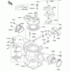 KX80 (KX80-W2) Цилиндр и головка цилиндров