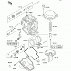 Ninja ZX-11 (ZX1100-D7) Карбюратор в разборе