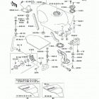 Ninja ZX-6 (ZX600-E7) ТОПЛИВНЫЙ БАК