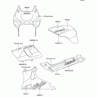 Ninja ZX-6 (ZX600-E7) Decals(ebony / graystone)(zx600-e7)