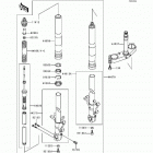 Ninja ZX-7R (ZX750-P4) Optional parts(zx-7rr front fork)