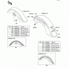 Vulcan 1500 Classic (VN1500-E2) Fenders(vn1500-e2-e4)