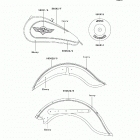 Vulcan 800 Classic (VN800-B4) Decals(ebony / ivoly)(vn800-b4)