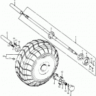 ATC90 Rear wheel @ axle