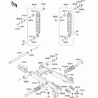 KE100 (KE100-B17) Swingarm / shock absorber