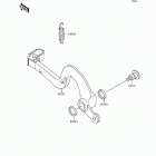 KX125 (KX125-K5) Педаль тормоза