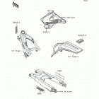 KX125 (KX125-K5) Наклейки предупреждения