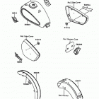 Vulcan 1500 (VN1500-A12) Decals(bronze / red)(vn1500-a12)