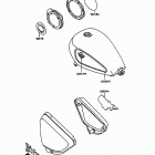 Vulcan 750 (VN750-A14) Decals(bronze / red)