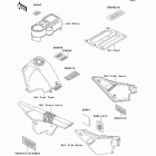KLR650 (KL650-A11) Наклейки предупреждения