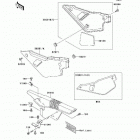 KLR650 (KL650-A11) Боковые обтекатели