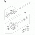 KLR650 (KL650-A11) Передняя ступица