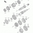 KX125 (KX125-K4) ТРАНСМИССИЯ