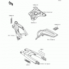 KX250 (KX250-K4) Наклейки предупреждения