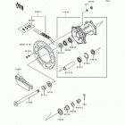 KX250 (KX250-K4) Задняя ступица колеса