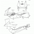 Ninja 500R (EX500-D4) Decals(blue)(ex500-d4)