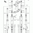 Ninja ZX-6 (ZX600-E5) Front fork(zx600-e4 / e5)