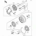 Eliminator 600 (ZL600-B3) Заднее колесо и цепь