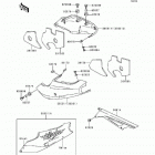 Ninja ZX-9R (ZX900-B3) Side covers / chain cover(zx900-b3)