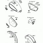 Vulcan 1500 (VN1500-A10) Decals(blue / silver)(vn1500-a10)