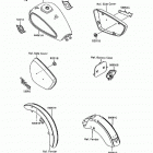 Vulcan 1500 (VN1500-A10) Decals(red / red)(vn1500-a10)