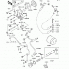Vulcan 1500 Classic (VN1500-D1) Масляный и водяной насос. фильтр масленый