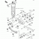 GPZ 1100 ABS (ZX1100-F1) Задняя подвеска