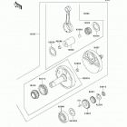 KLR650 (KL650-A10) Crankshaft(-kl650ae032205)