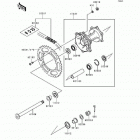 KX125 (KX125-K3) Задняя ступица колеса