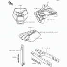 KLX650 (KLX650-C3) Наклейки (red)(klx650-c3 / c4)