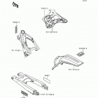 KX250 (KX250-K2) Наклейки предупреждения