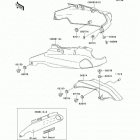 Ninja ZX-11 (ZX1100-D3) Side covers / chain cover(zx1100-d3)