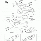 Ninja ZX-7 (ZX750-L3) Side covers / chain cover(zx750-l3)