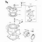 KX80 Big Wheel (KX80-R4) Цилиндр и головка цилиндров
