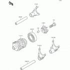 KX80 Big Wheel (KX80-R4) Валы и вилки переключения передач