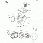 KDX250 (KDX250-D4) Воздухозаборник